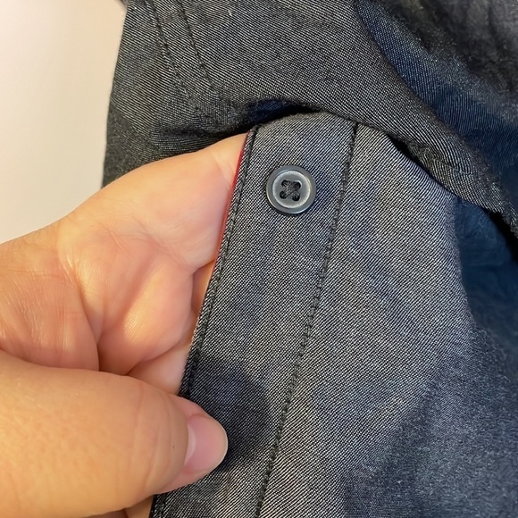 Pizza Hut Employee Gray Button Up Work Shirt size M - Picture 9 of 11